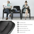 thumbnail image 2 of Sweetcrispy Waiting Room Chair Reception Chair Office Guest Chair Set of 2, Conference Room Chair Lobby Chair with Padded Arms, Desk Chair No Wheels Leather Office Chair, 2 of 7