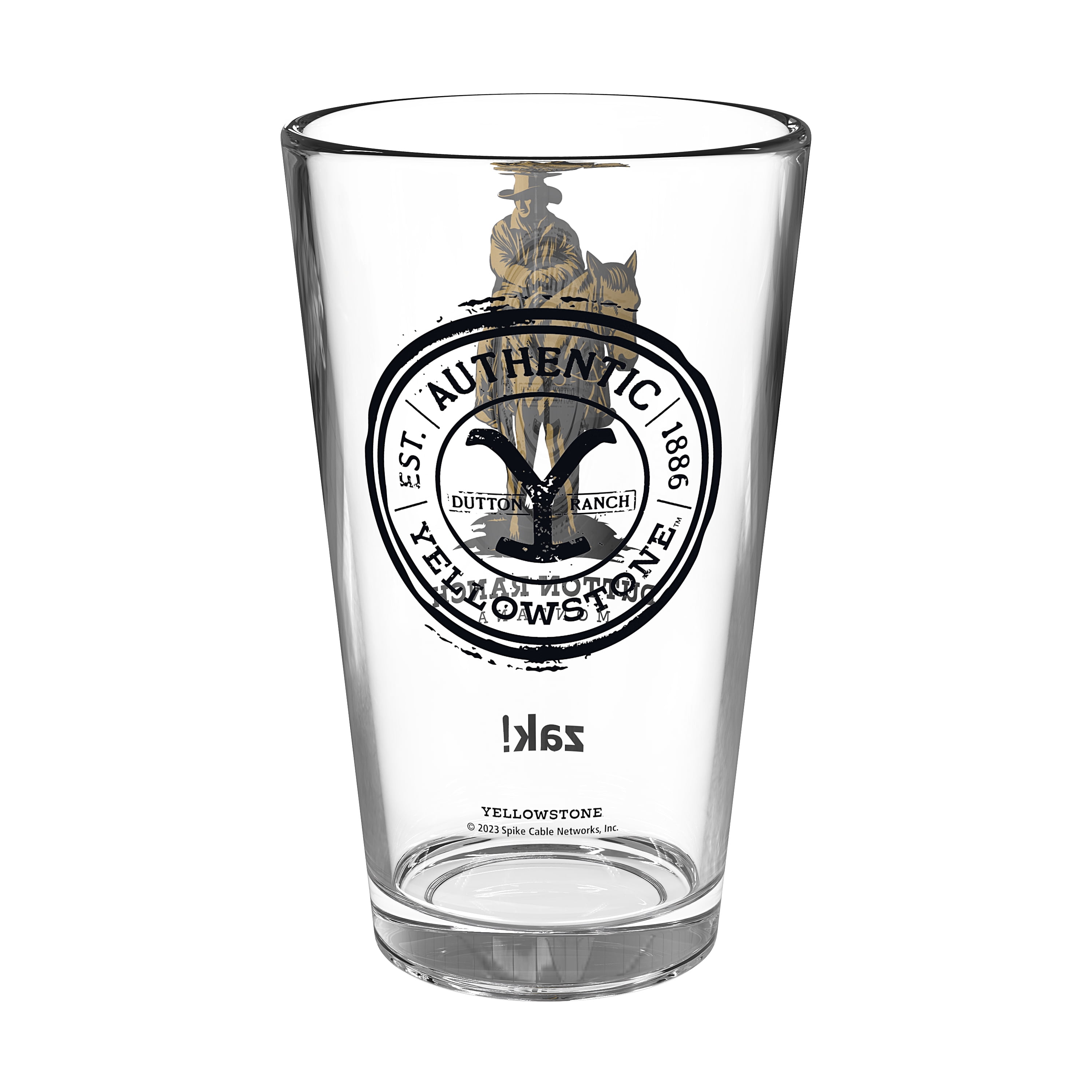 Zak Designs Yellowstone 16oz Pint Glass