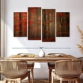 thumbnail image 3 of Elephant Stock Fiery Autumn Forest Wall Art - Horizontal Multi Panel Canvas - Living Room Wall Decor - Floral And Botanical Multi Panel - Brown And Red Decor - 68" x 42", 3 of 8