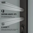 thumbnail image 4 of VIGO Bowery 58 in. H x 4 in. W 4-Jet Shower Panel System with Round Shower Head, Tub Filler and Hand Shower in Matte Black, 4 of 13