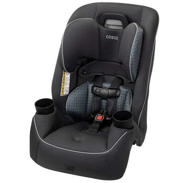 Cosco Easy Elite Slim AllinOne Convertible Car Seat, Grey Glyphs