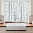 thumbnail image 2 of Ambesonne Mermaid Kitchen Curtains, Fantasy Sea Horse Sleigh, 55"x45", Blue Pale Pink, 2 of 3