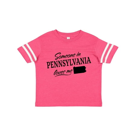 

Inktastic Someone in Pennsylvania Loves Me Gift Toddler Boy or Toddler Girl T-Shirt