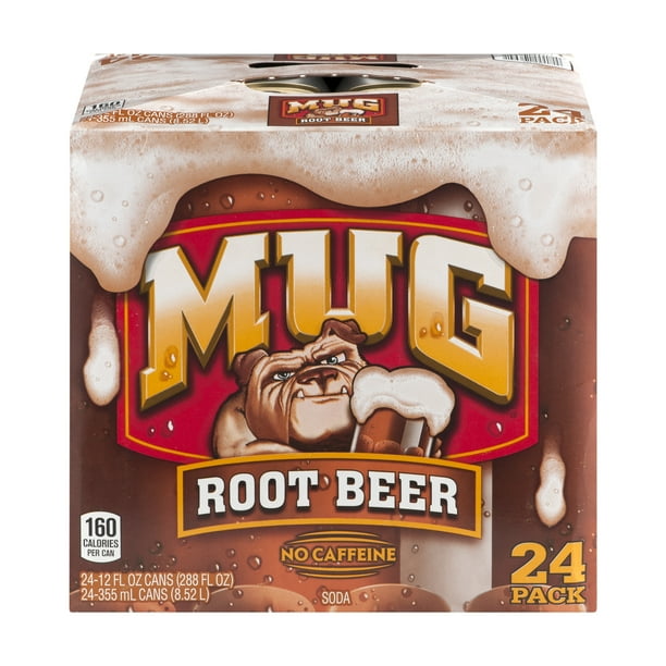 Mug Root Beer, 12 fl oz, 24 pack