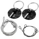 thumbnail image 1 of Sidaley Kit de pestillo de bloqueo de aluminio para capó de coche de carreras, juego de pasadores de capó de motor Universal, accesorios para Vehículos, repuestos y accesorios Mis negro, 1 of 6