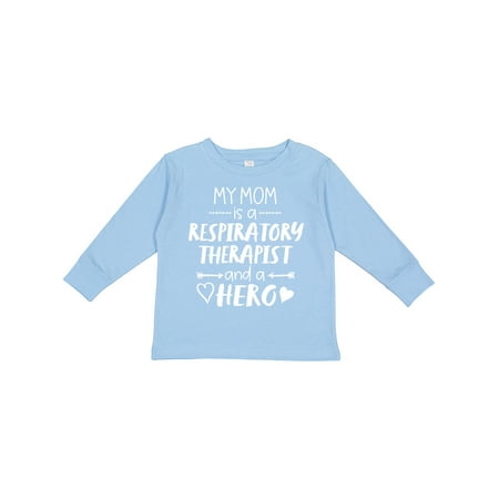 

Inktastic My Mom is a Respiratory Therapist and a Hero Boys or Girls Long Sleeve Toddler T-Shirt