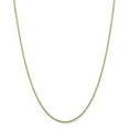 thumbnail image 1 of 10K Yellow Gold 1.3mm Solid Diamond Cut Cable Chain 18 Inch, 1 of 5