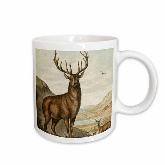 3drose, Deer, 11oz Mug