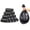 Black, variant on Strong Garbage Bags, Trash Can Liners, Small Plastic Bags For Home, Bathroom, Office, And Kitchen Use, Suitable For 10-13 Liter, 2.6 Gallon, 3 Gallon, And 3.2 Gallon Trash Cans.