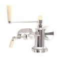 thumbnail image 3 of BIMZUC Heavy Duty Manual Meat Grinder Hand Crank Mincer Machine Kitchen Tool for Sausage Vegetables Beef Pork Silver 10.6 inches / 27 cm Ergonomic Handle, 3 of 9