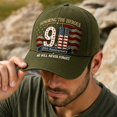 thumbnail image 4 of JULMCOMO 9.11 25th Anniversary Hat We Will Never Forget Honoring The Heroes Baseball Cap Patriotic USA Flag Adjustable Hat for Men and Women D, 4 of 6