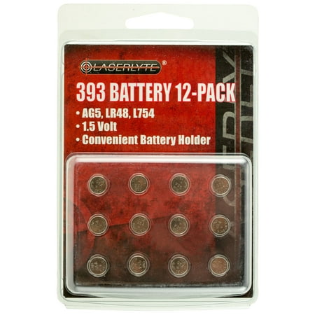 LASERLYTE 393 1.5V (AG5, LR48, LR754)12 PACK