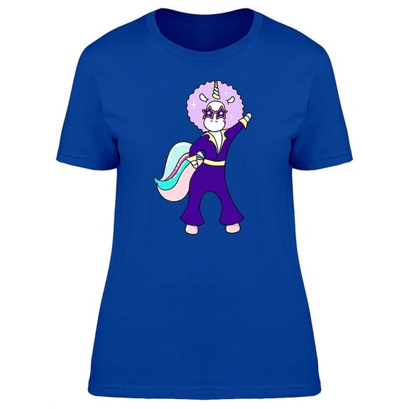 Magic Unicorn Disco Dancer T-Shirt Women -Image by Shutterstock, Female Small
