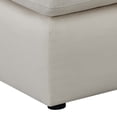 thumbnail image 4 of Benjara Jane 38" Sectional Armless Chair- Plush Cushioned Back- Off White, 4 of 5