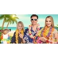 thumbnail image 6 of Dream Lifestyle 4/16 PCS Hawaiian Leis Set, Colorful Hula Dance Garland, Artificial Flowers Lei, Headband and Wristband, for Hula Dance Luau Party, Favors Celebrations Decor, 6 of 8