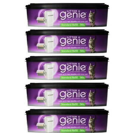 Litter Genie Cat Litter Disposal System Refill, Pack of 5