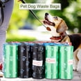 thumbnail image 3 of 20 Rollos Impreso Patrón de la Pata Pet Dog Residuos Bolsas De Basura de Plástico Bolsa de Limpieza de Basura Accesorios, 3 of 8