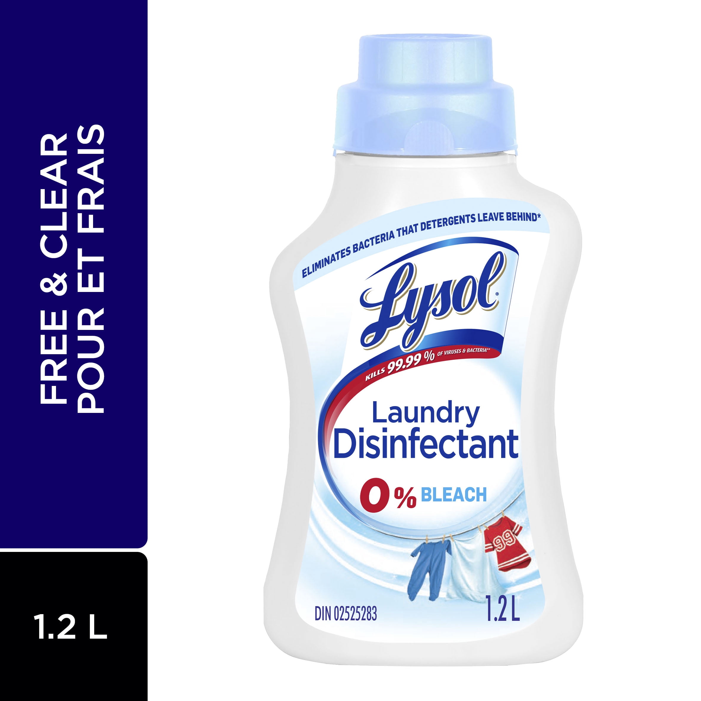 Lysol Désinfectant à lessive gratuit et transparent, sans parfum, sans ...