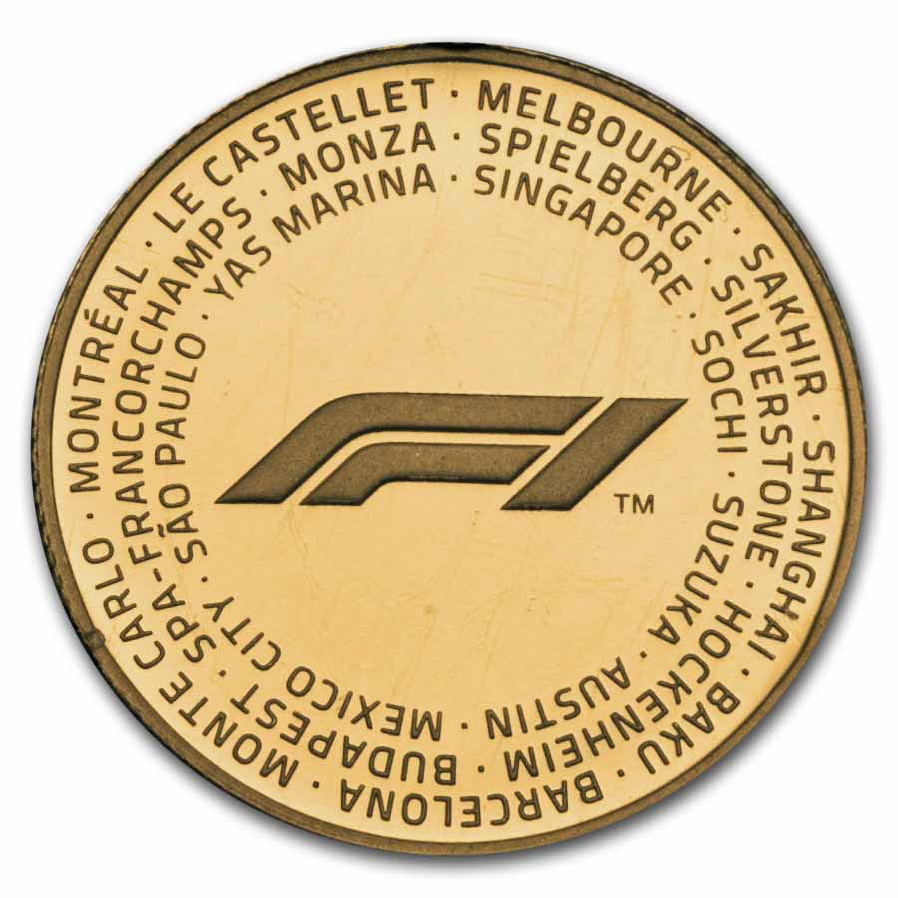 2018 1/4 oz $25 Gold Formula 1® Championship Proof (In Assay