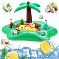 thumbnail image 1 of Soporte flotante para bebidas FillTouch para piscina con cocotero, 1 of 7