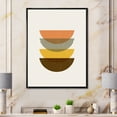 thumbnail image 2 of Designart 'Half Moons In Earth Tones Abstract Geometric Art' Modern Framed Canvas Wall Art Print, 2 of 5