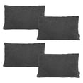 thumbnail image 1 of Cojin Riñonera Decorativa Rectangular Set de 4 Gris Carbon, 1 of 4