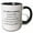 Black/White, variant on 3drose, 28 Years of Marriage 28th Wedding Anniversary in Months Days Hours, 11oz Two-tone Red Mug
