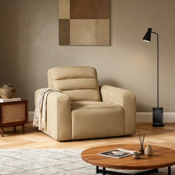 Full Leather Dual Power Spacious & Deep Seating Recliner Adjustable Headrest & Backrest,Zero Gravity