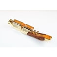 thumbnail image 4 of Gold Plated Corkscrew w/ Wood Handle Professional Double Hinge Waiters Wine Key, 4 of 4