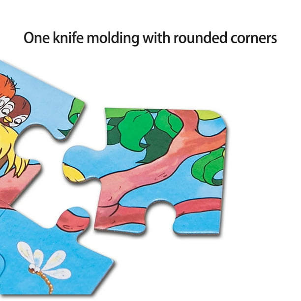 XZNGL Jouets pour enfants Puzzles pour enfants de 4 à 8 ans Puzzles pour enfants  Puzzles pour enfants de 4 à 8 ans 45 pièces Puzzles en bois colorés pour  tout-petits 