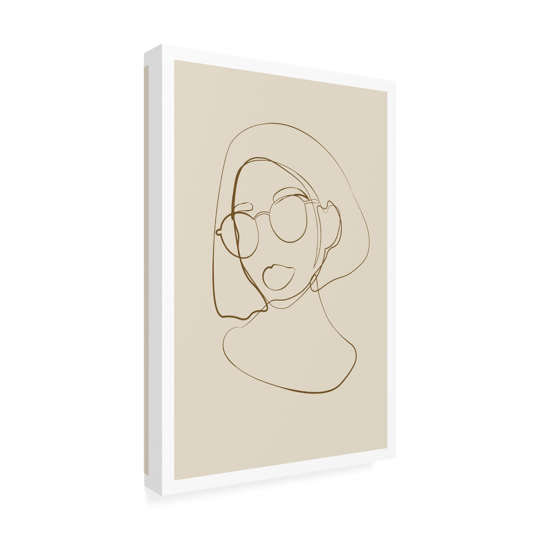 Trademark Fine Art NKTN Female portrait Canvas Wall Art