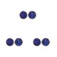 thumbnail image 3 of Pendientes Gotas Qarigey acero inoxidable Antisensibilidad Galvanoplastia fina Azul Negro, 3 of 6
