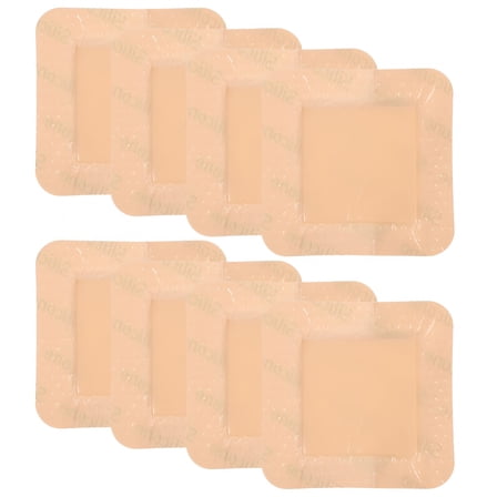 XIRQI 8Pcs Silicone Foams Dressing Patches Wound Dressing Stickers Self-adhesive Wound Bandages