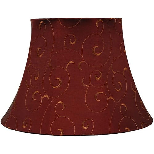 Better Homes & Gardens Red with Gold Bell Table Lamp Shade Walmart