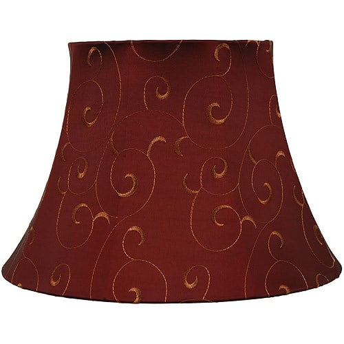 Gold Bell Table Lamp Shade, Brown Lamp Shade With Gold Lining Fabric