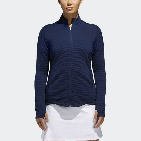 adidas Ladies Essentials Full-Zip Sweatshirt Night Indigo Small