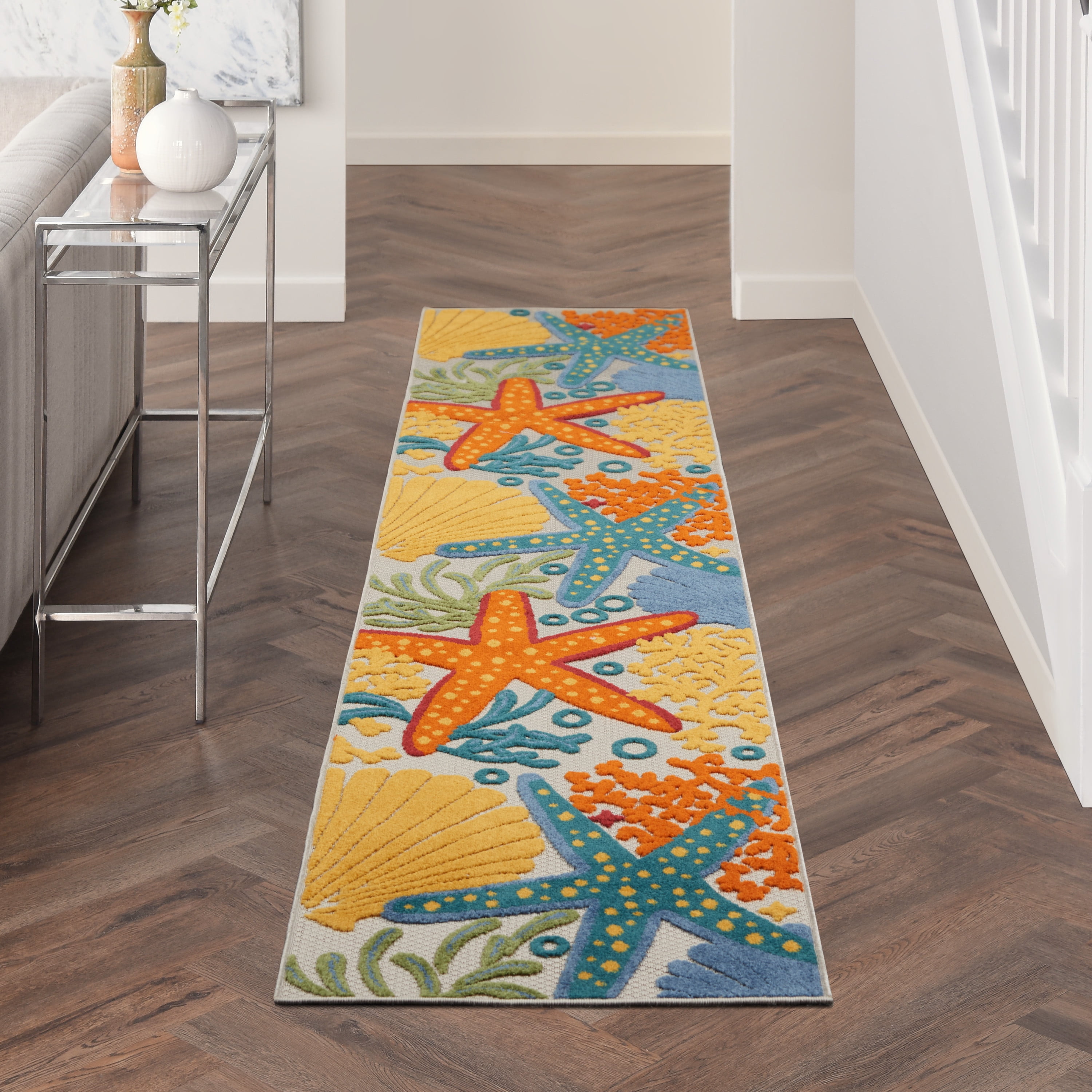 Nourison Aloha Indoor/outdoor Tropical Multicolor Area Rug - Walmart.com