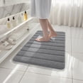 thumbnail image 6 of Softlife Absorbent Bathroom Rug Soft Microfiber Washable Bath Mat,24"x17",Grey, 6 of 6