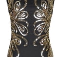 thumbnail image 4 of Art Deco Sequin Beaded Long Flapper Dress 1920S Formal Dresses Cocktail Party Evening Wear, 4 of 5
