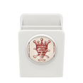 thumbnail image 1 of Diamantes Corona Roja esqueleto patron de poker Estuche de escritorio, 1 of 4