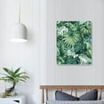 thumbnail image 4 of GOSMITH Palm Leaf Green Tropical Leaves Decorative Canvas Wall Art for Home Office Decor 16x20 in / 12x16 in 12x16 in, 4 of 5