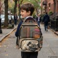 thumbnail image 6 of FUIALDOLG Multi Pocket School Bookbag for Travel Scuola, 600D Polyester Multi-Pocket Book Bag, Sleeping Pug Design, 6 of 9