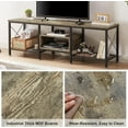 thumbnail image 5 of VECELO TV Stand for TV up to 70 Inch, Entertainment Center TV Console with Storage Shelves for Living Room, Gray, 5 of 8
