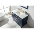 thumbnail image 3 of Valentino 42" Single Sink Bathroom Vanity in Blue with Carrara Marble top and Sink, 3 of 8