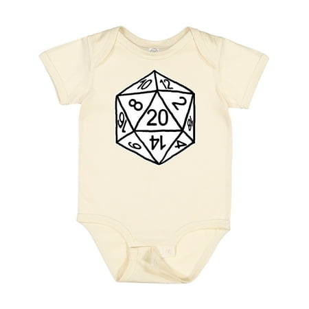 

Inktastic 20 Sided White Dice Gift Baby Boy or Baby Girl Bodysuit