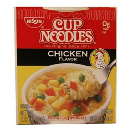 Nissin Cup O'Noodles Ramen Noodle Soup, Chicken Flavor, 2.25-Ounce (Pack of (Best Cup A Soup Flavors)