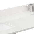 thumbnail image 2 of Wyndham Collection WCFQC384DTOPUNSGT 84" Quartz Vanity Top - Giotto Quartz, 2 of 3