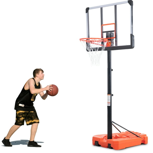 US IN STOCK Portable Basketball Hoop & Goal, Outdoor Basketball System with 6.610ft Height