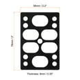 thumbnail image 2 of Unique Bargains 3/8'(9mm) Skateboard Riser Pads, 10Pcs Plastic Skateboard Angle Wedge Shock Pads, Black, 2 of 5