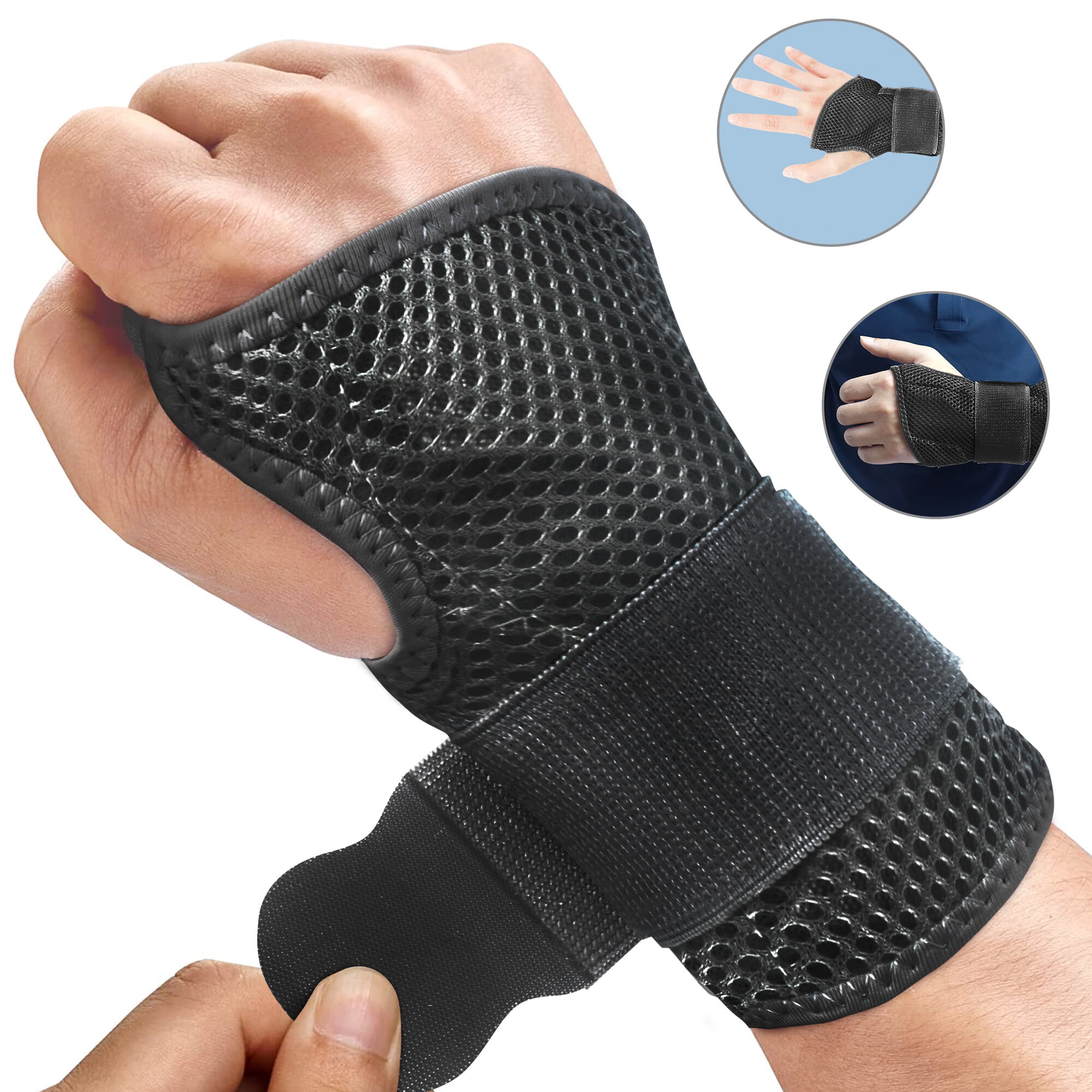 Wrist Brace, Removable Wrist Splint for Carpal Tunnel Pain, Wrist